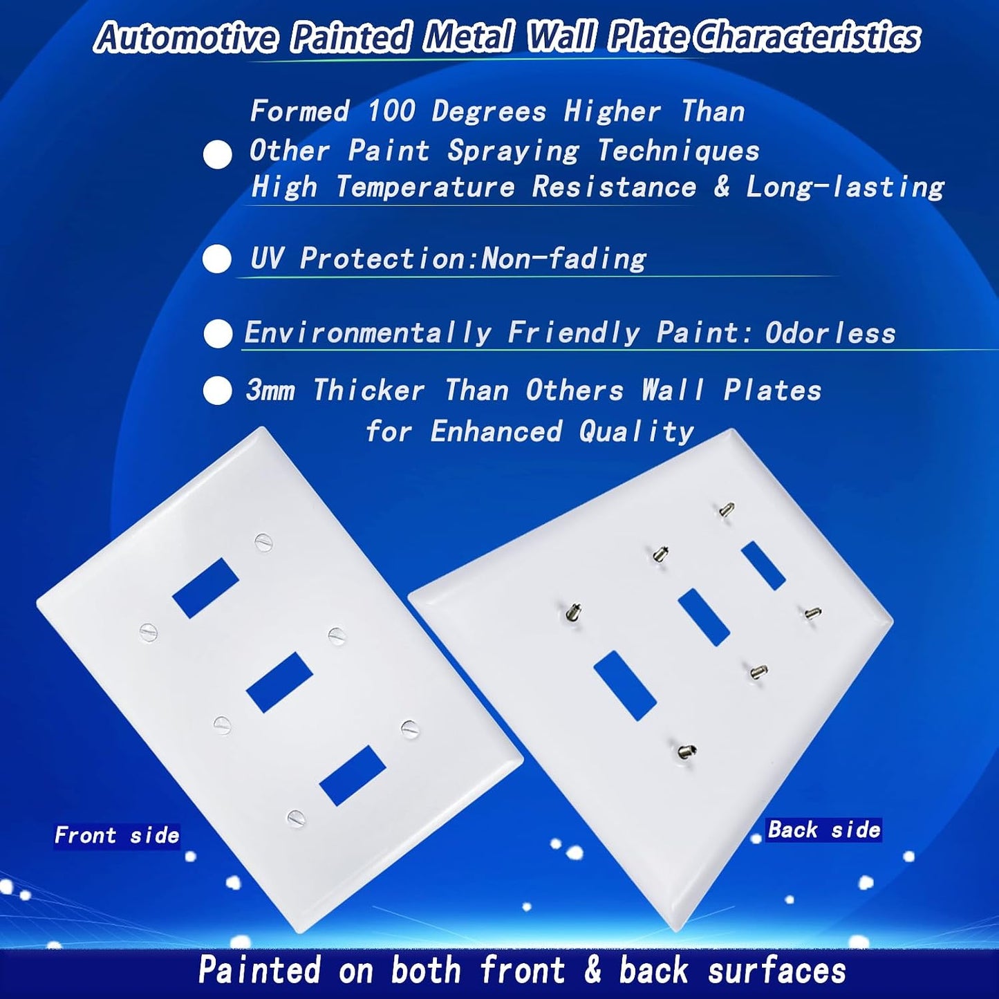 Placas pared interruptor tamaño mediano 4.92x6.88pulg