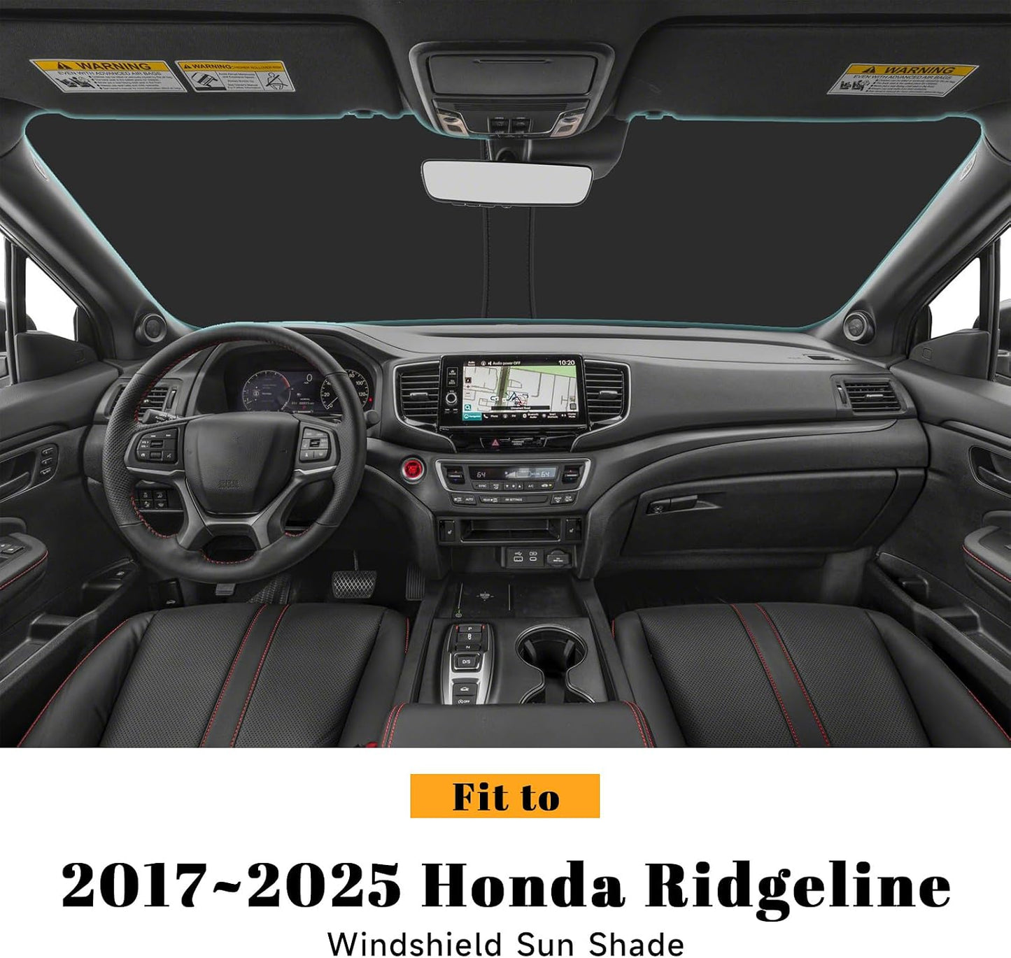 Parasol reflectante plegable para Honda Ridgeline 17-26