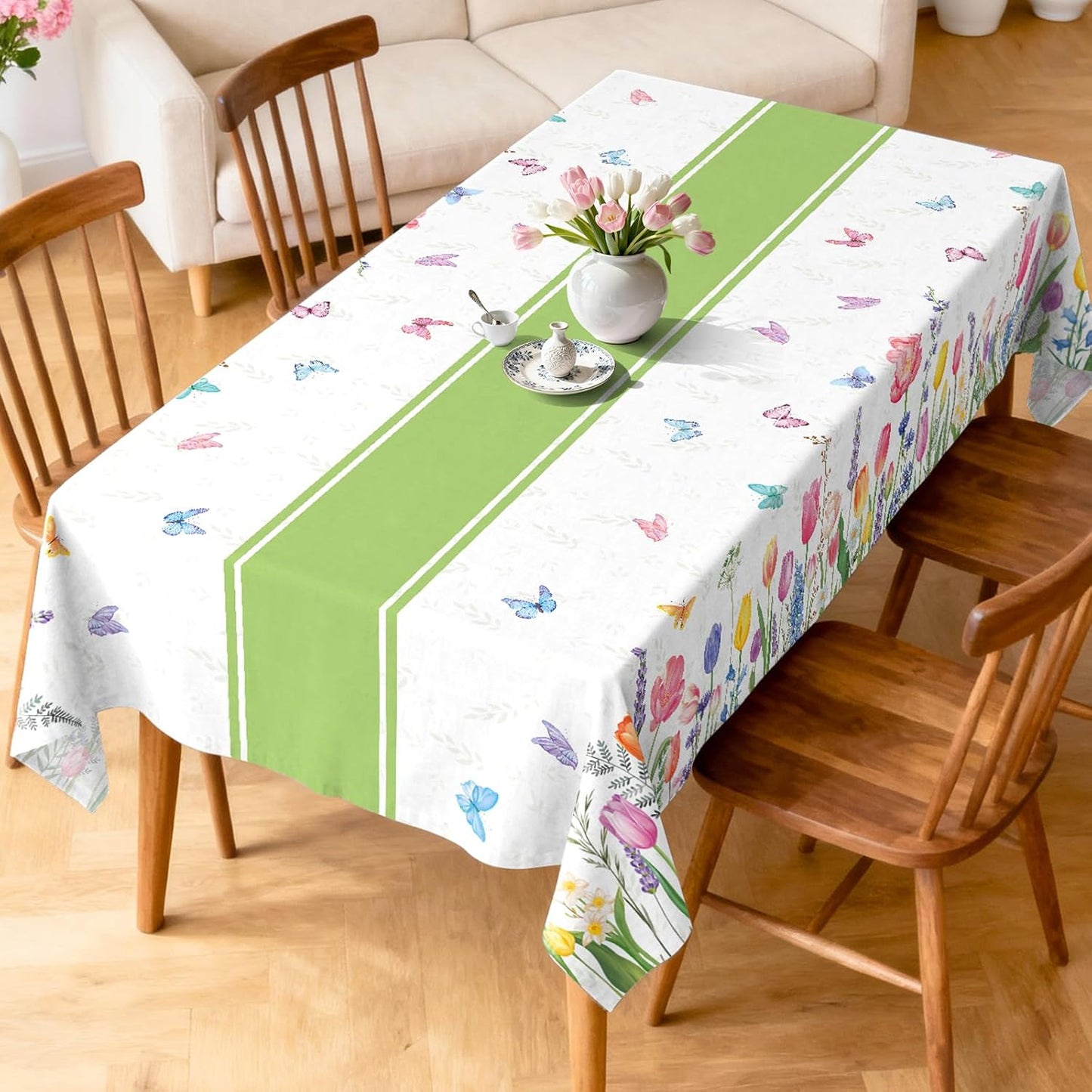 Mantel rectangular tulipán poliéster 60x84pulg lavable