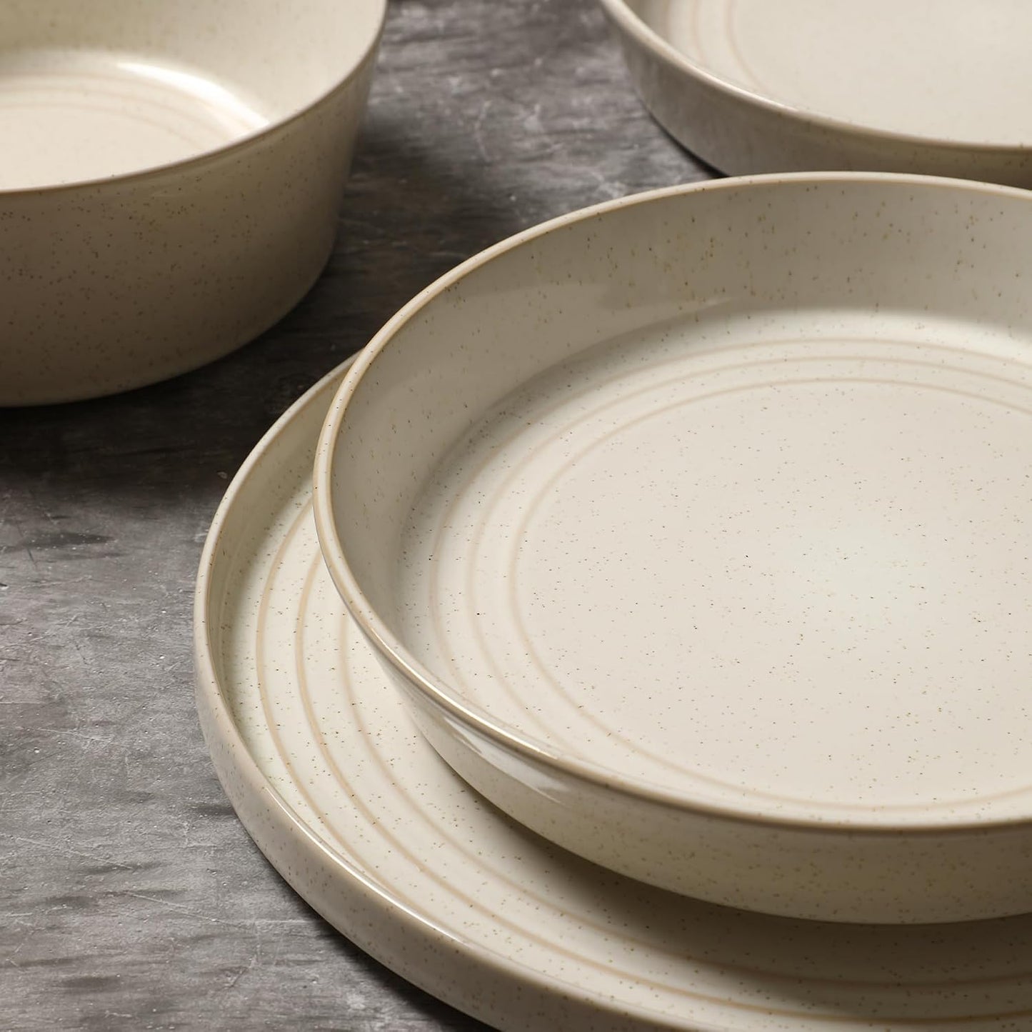 Set 4 Cuencos Pasta Apto Lavavajillas Microondas Blanco