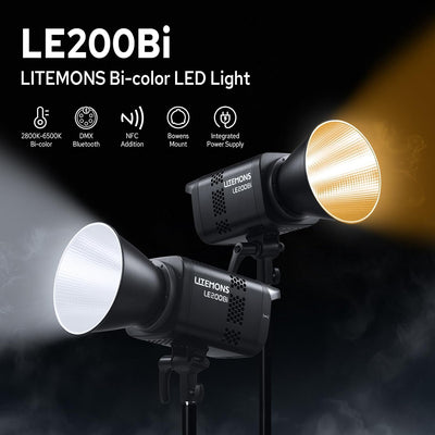 Luz LED bicolor 220W estudio con control DMX Bowens