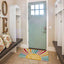 Tapete retro Hello Sunshine 30x17" para entrada y hogar