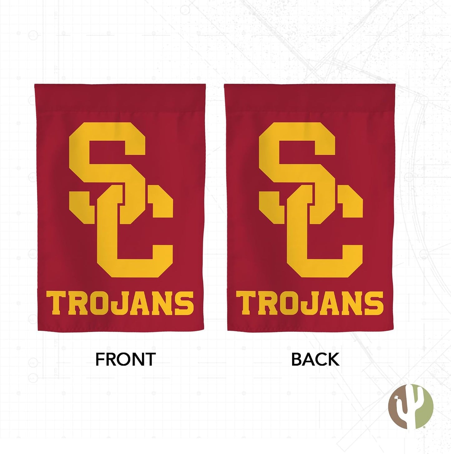 Bandera USC Trojans 19x12pulg para eventos al aire libre