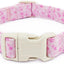 Collar floral ajustable para perros pequeños con hebilla rápida