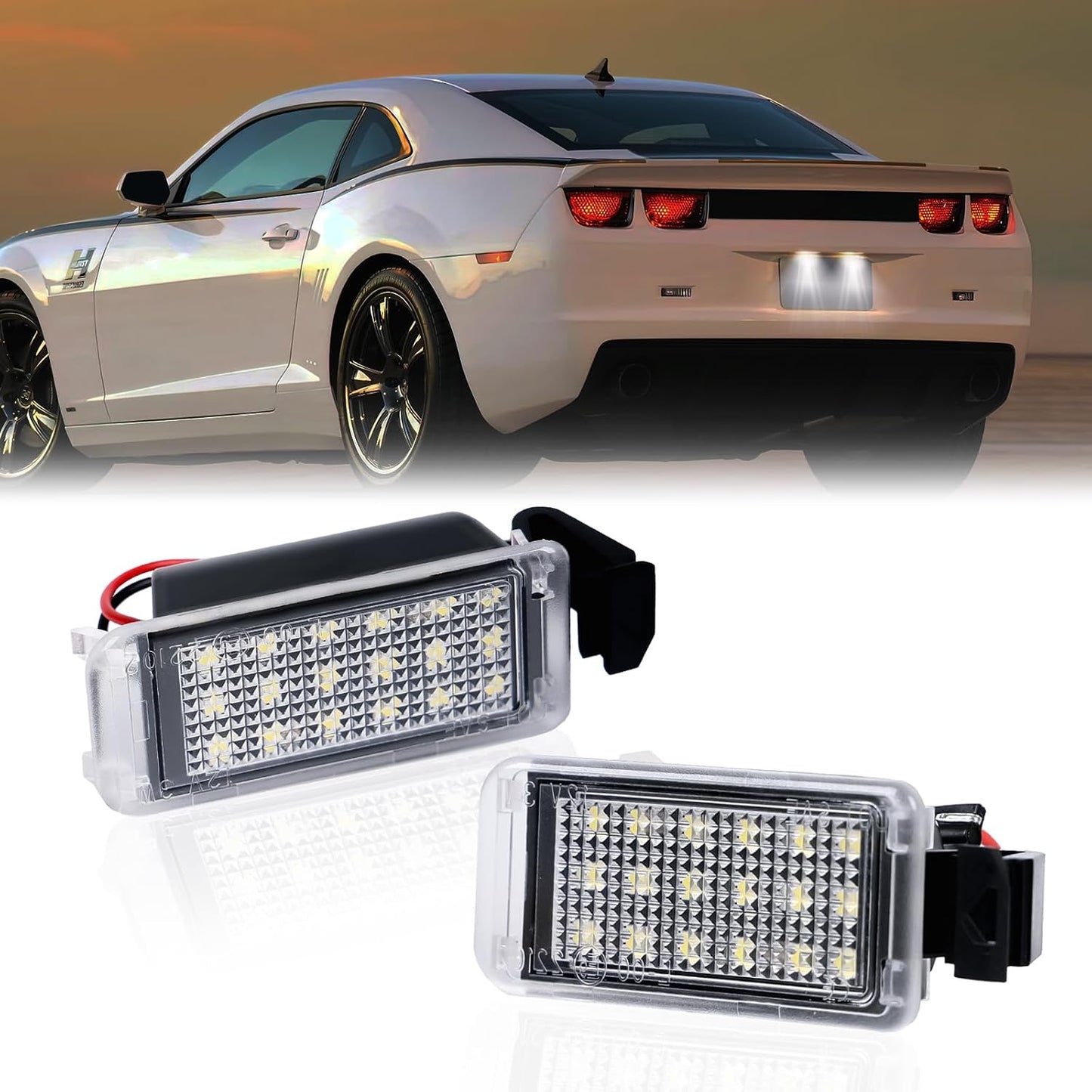 Luz LED para matrícula Chevy Camaro 2010-13 6000K blanco 2pcs