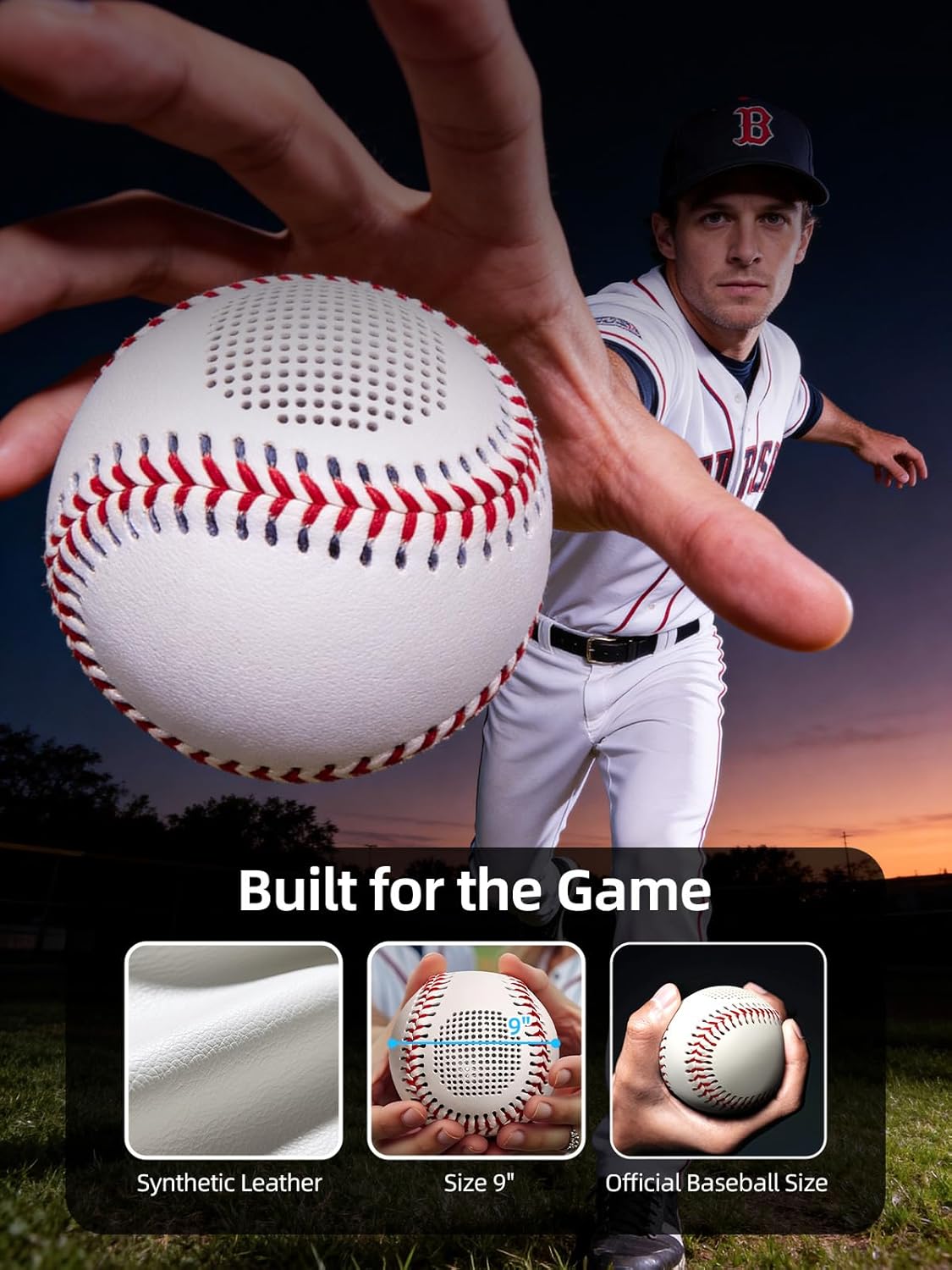 Béisbol iluminado con altavoz Bluetooth para niños y adultos