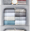 Caja almacenamiento ropa plegable con ventanas