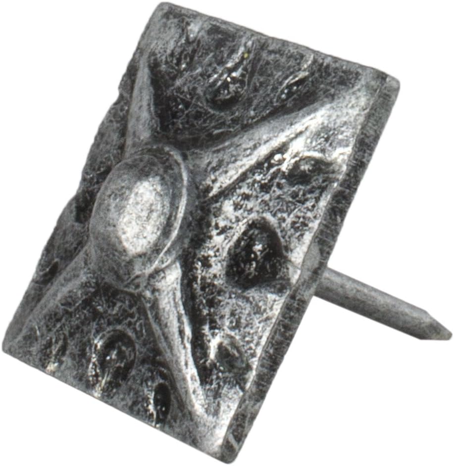 Clavos tapicería 5/8pulg x 5/8pulg 25 pzas peltre