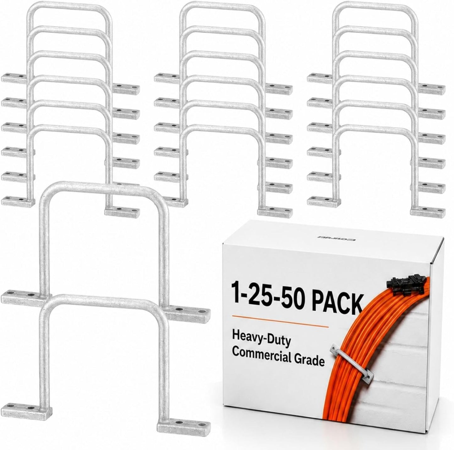 25 Anillos Distribución Aluminio Clasificar Cables Plata