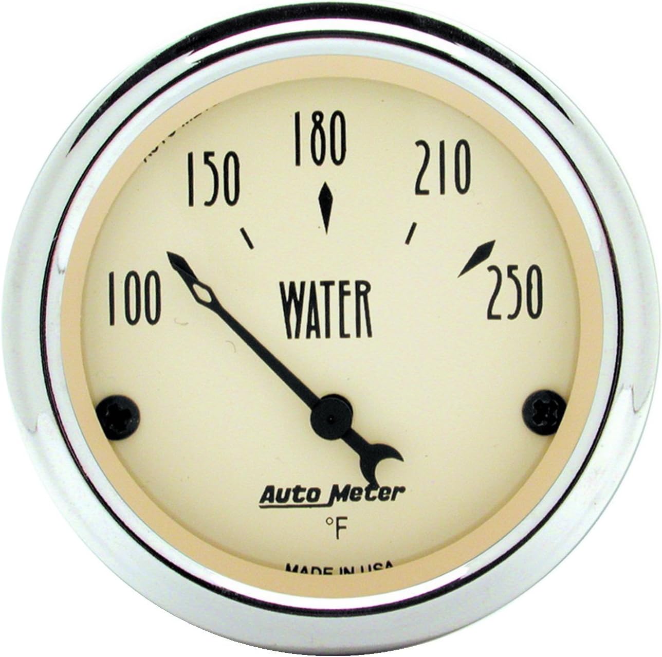Medidor temperatura agua beige antiguo