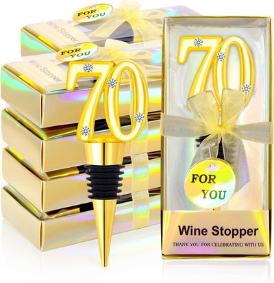 30 Tapones Vino 70 Aniversario Regalo Boda Cumpleaños
