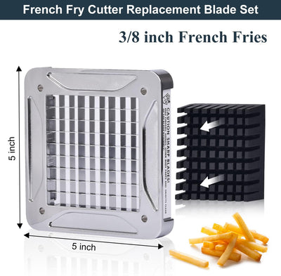 Cuchilla repuesto cortador papas fritas V6 V8 3/8pulg