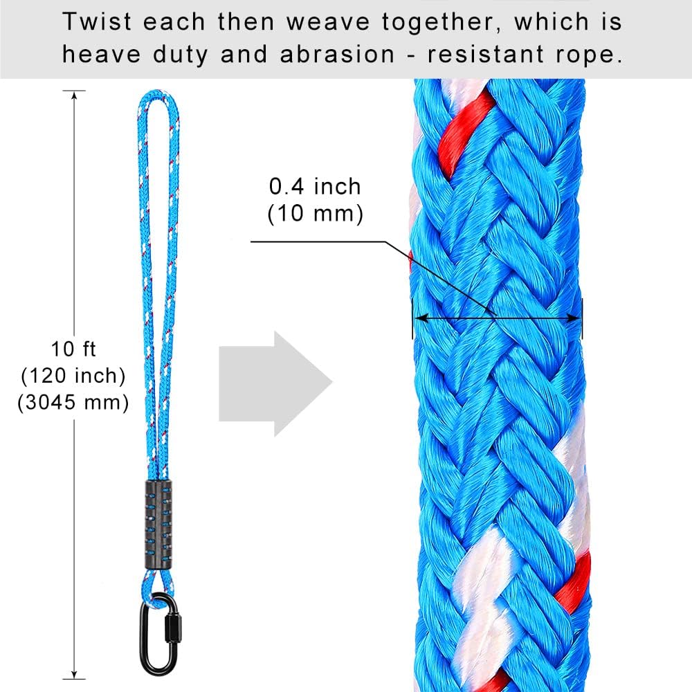 2 cuerdas columpio para árbol 2500lb 10pies