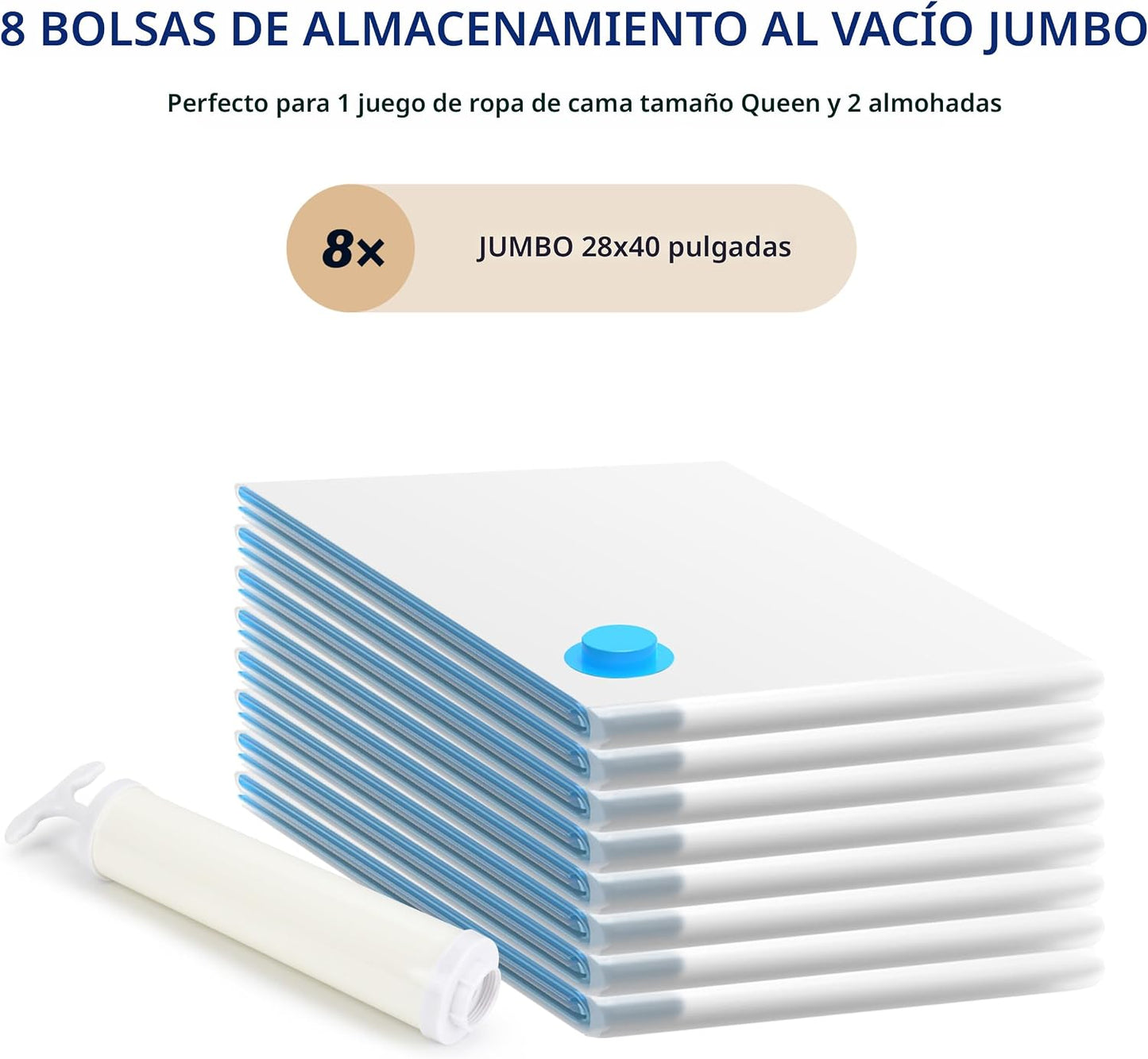 8 bolsas al vacío para edredones mantas y ropa