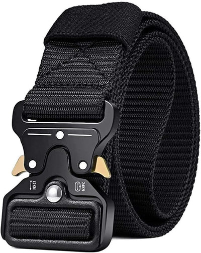 Cinturón táctico para hombre estilo militar con hebilla