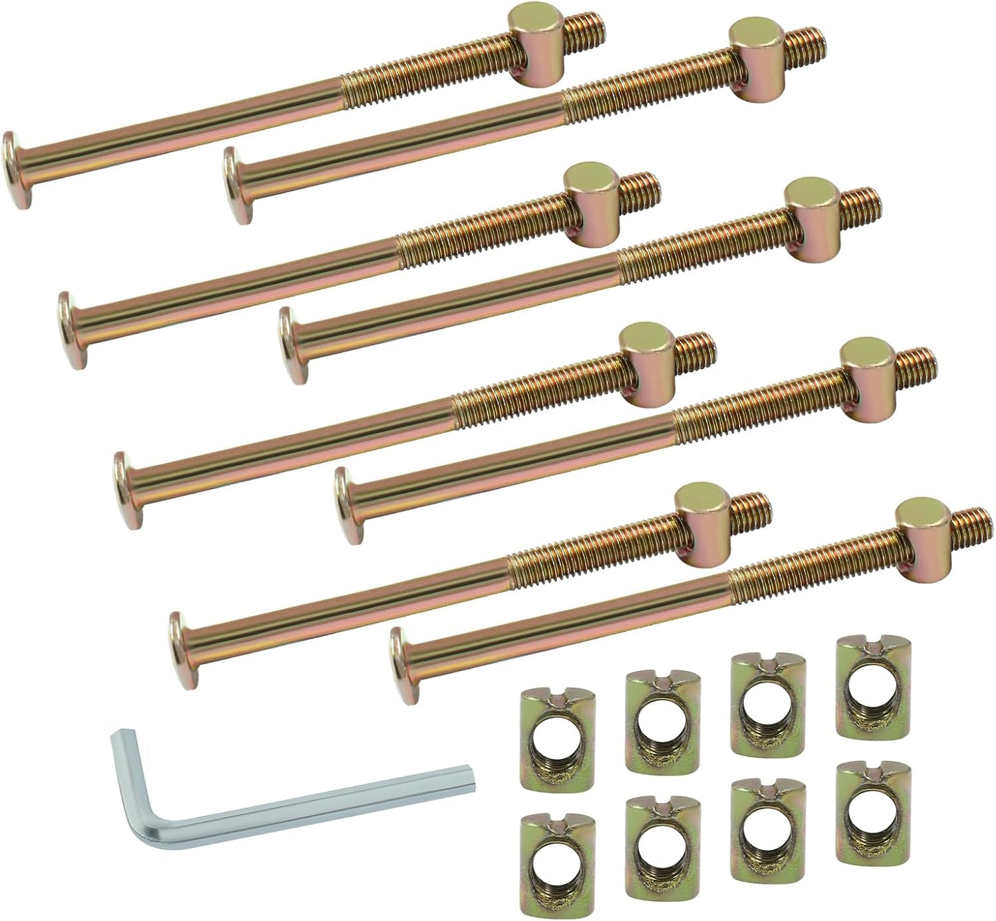 Tornillos M8x120mm para cama litera y cuna con llave