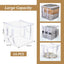 16 Bolsas Almacenamiento 12x12" Transparentes con Cremallera