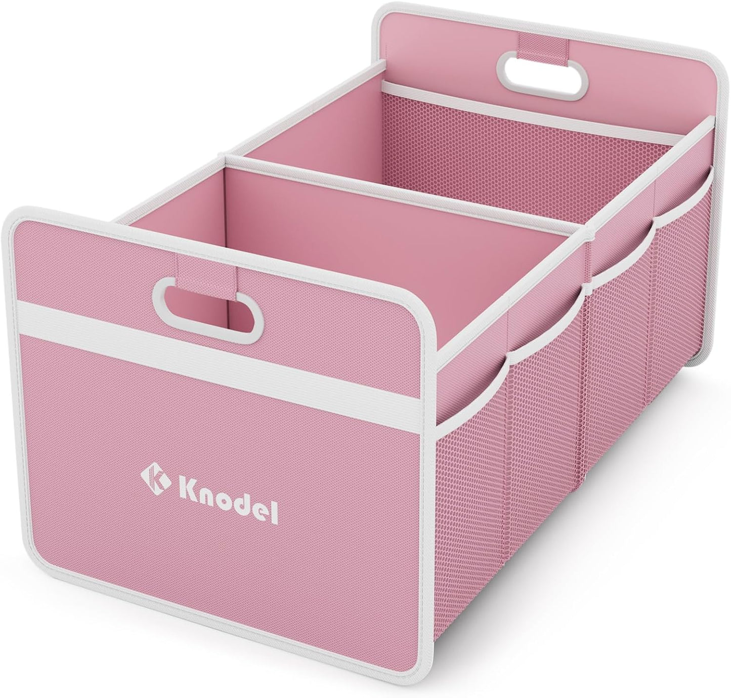 Organiz. maletero coche plegable con asas reforzadas rosa