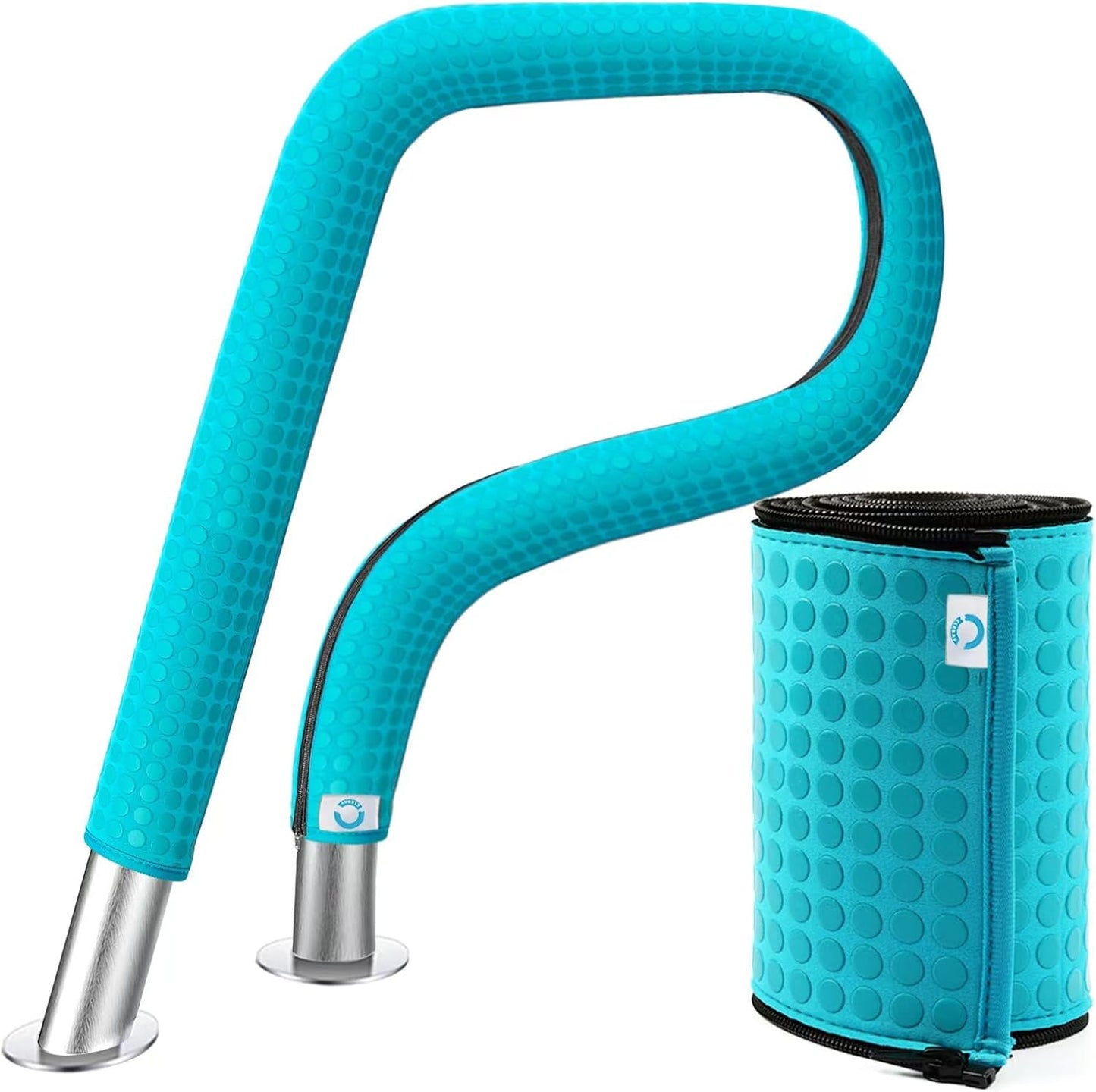 Funda neopreno pasamanos piscina 4ft antiderrap color cian