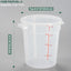 Envase alimento translúcido 4qt con tapa set 4