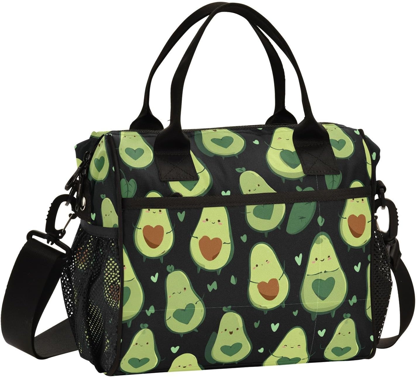 Bolsa almuerzo diseño aguacate para niños oficina escuela