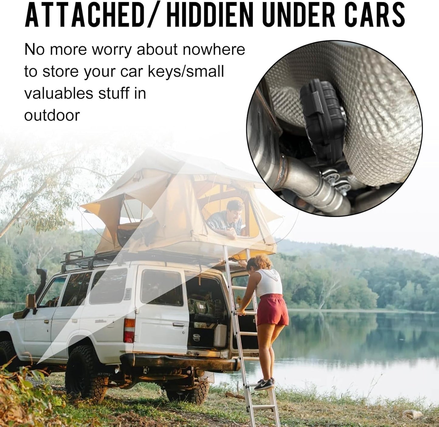 Portallaves magnético para coche impermeable exterior