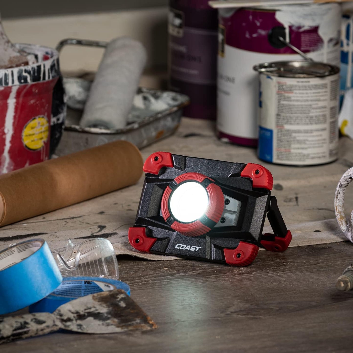 Luz trabajo LED recargable 1290lm mango giratorio IP54