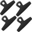 Clips anchos resistentes para bolsas alimentos negro