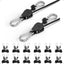 Correas retráctiles 1/8 con 12 perchas cuerda resistente