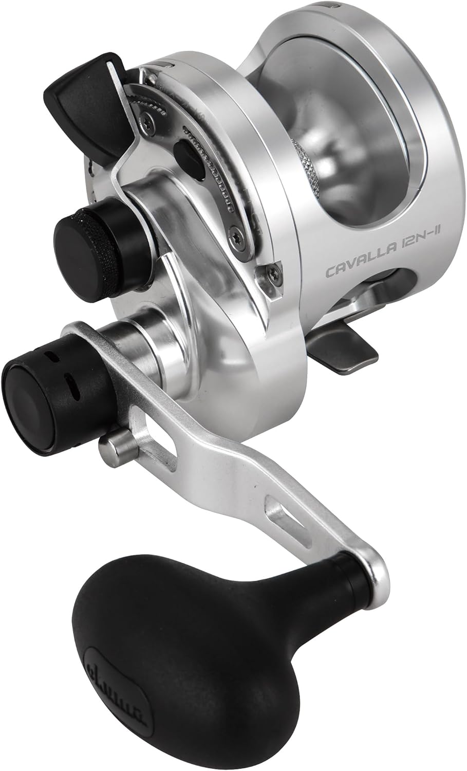 Carrete pesca mar 2 velocidades aluminio carbonito