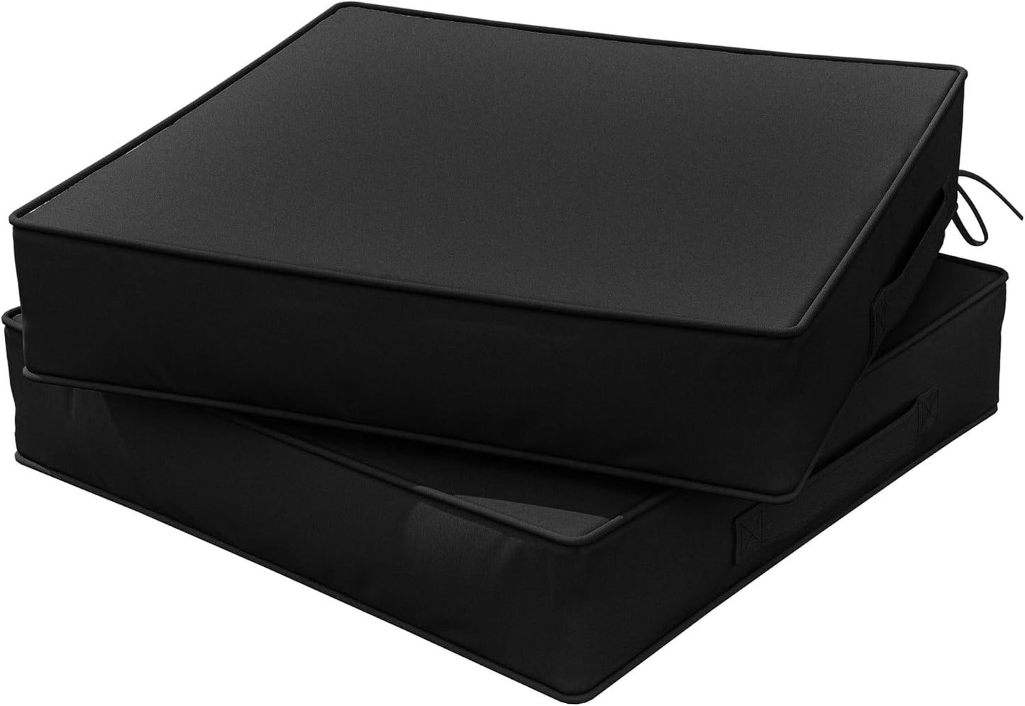Set 2 cojines silla exterior 24x24" impermeables con asa