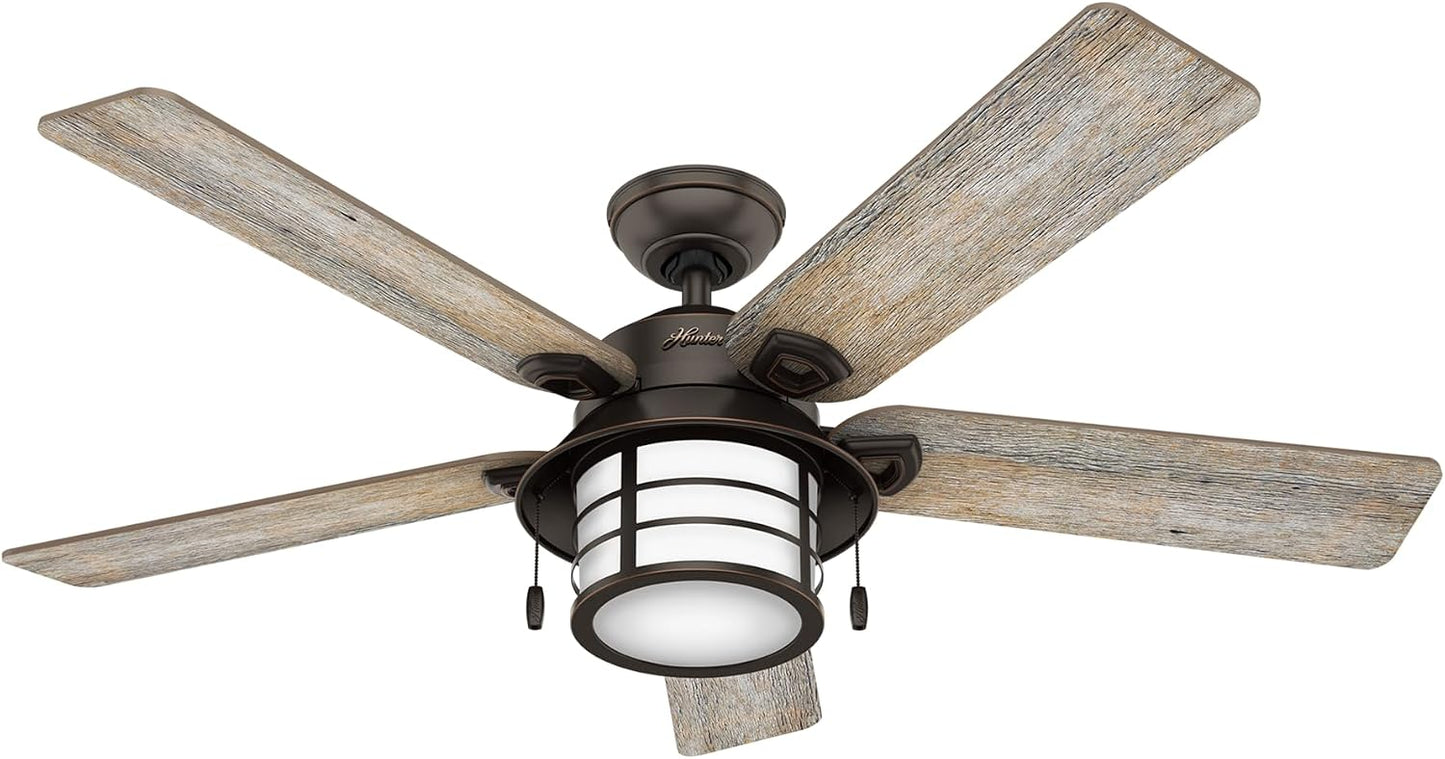 Ventilador techo con luz LED y control cadena