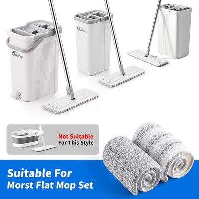 Cabezal trapeador microfibra 13x4.9pulg blanco gris