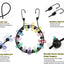Tendedero retráctil para viajes con 12 clips pack 2