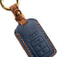 Funda cuero llavero 4 botones Honda 2014-23 azul