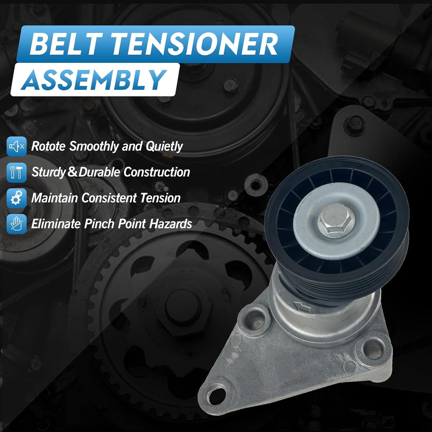 Kit polea tensor banda serpentina comp GM Chevrolet GMC
