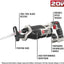 Sierra sable oscilatoria 20V Lithium PORTER CABLE PCC670B