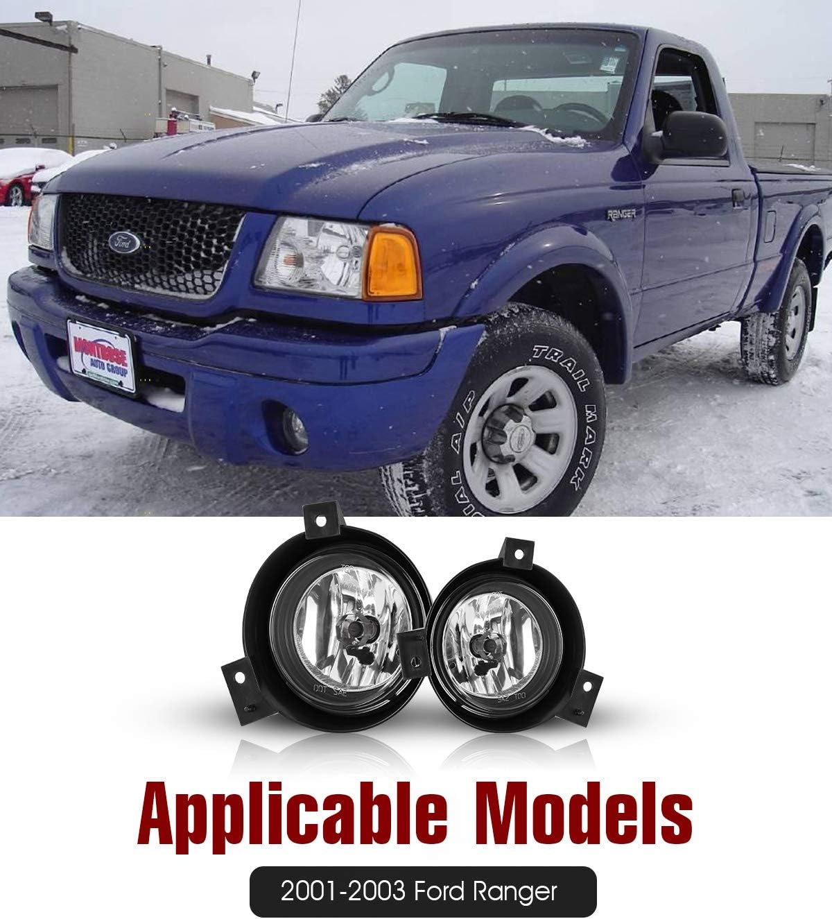 Luces antiniebla Ford Ranger 01-03 2 Unids OEM