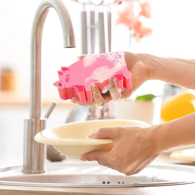 Juego de 2 Esponjas para Cocina de Color Rosa
