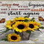 Tapete decorativo retro girasol 17x30" hogar
