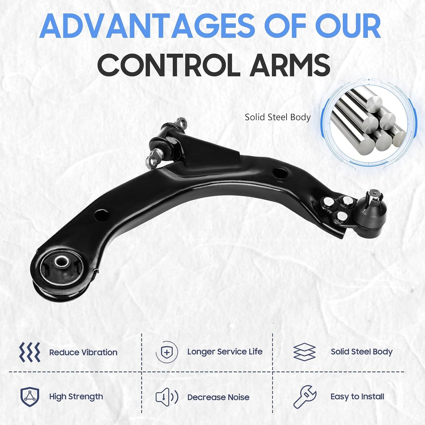 Brazos control delantero Chevrolet Cobalto 05-10 HHR 06-11