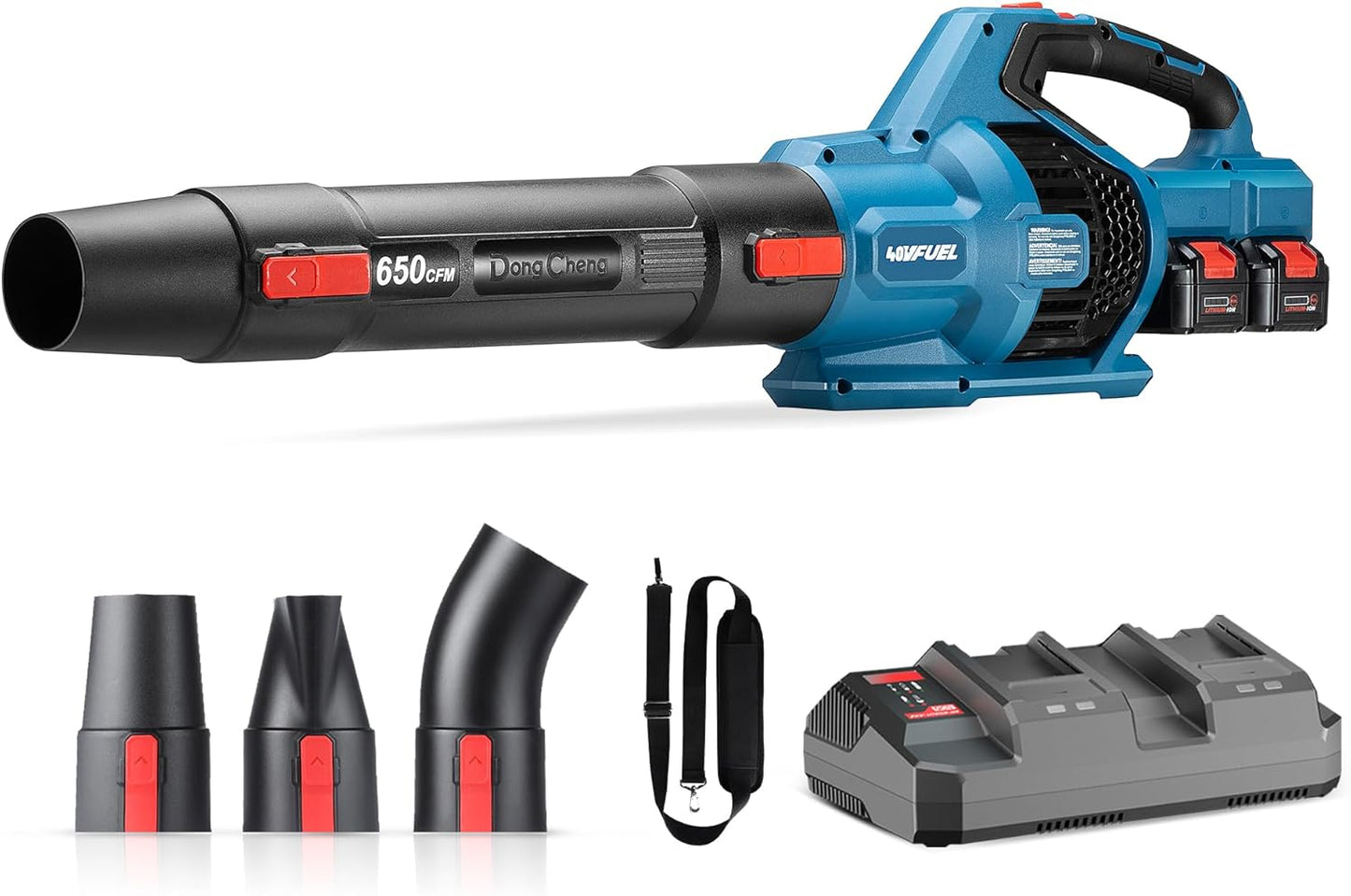 Soplador inalámbrico 40V 650CFM para aceras