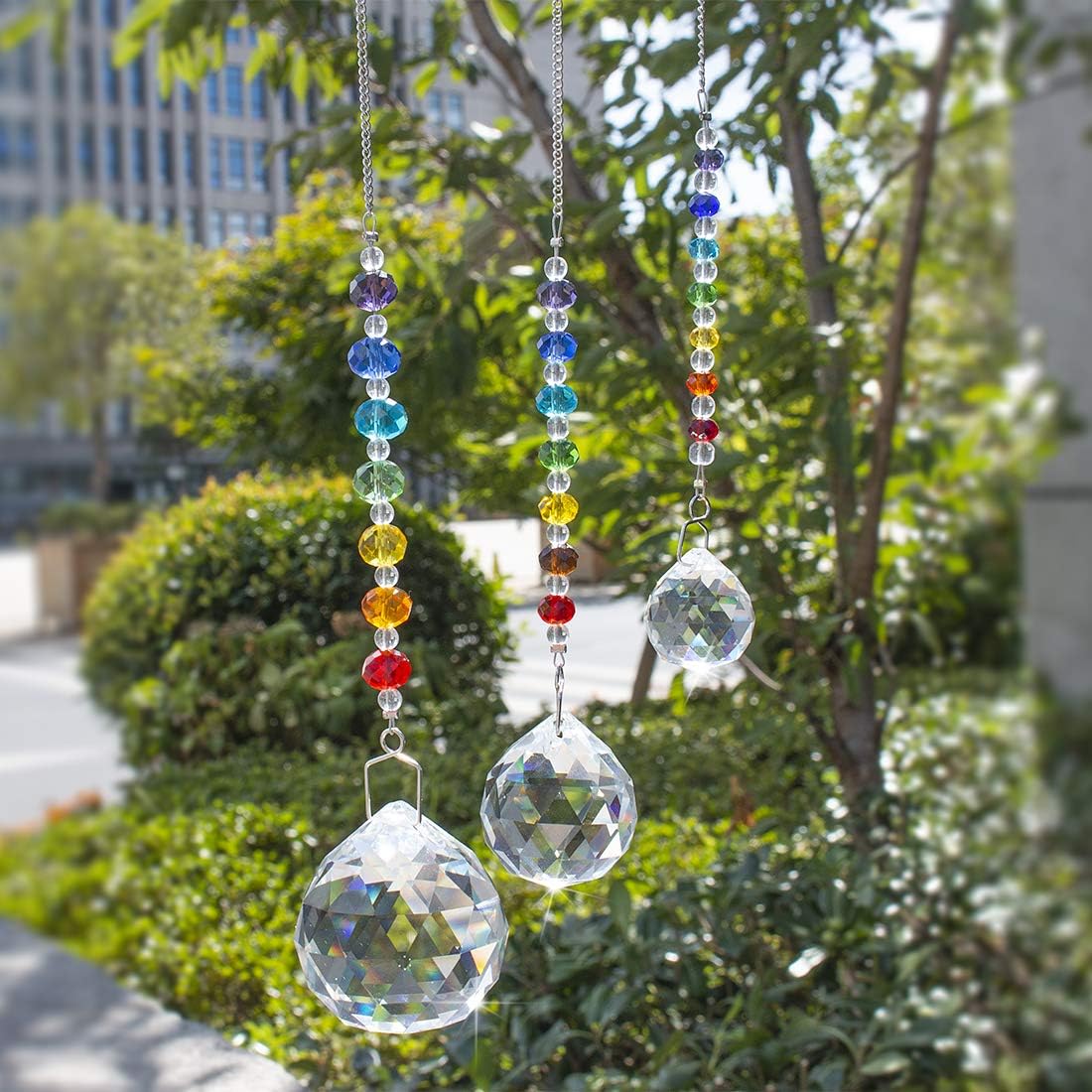 3 Pzas Prisma Cristal Colgar Ventana Decoración Arco Iris