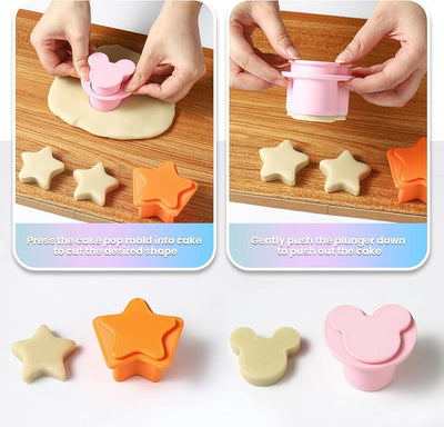 Cortador pastel forma estrella ratón moldes 3D para fiestas