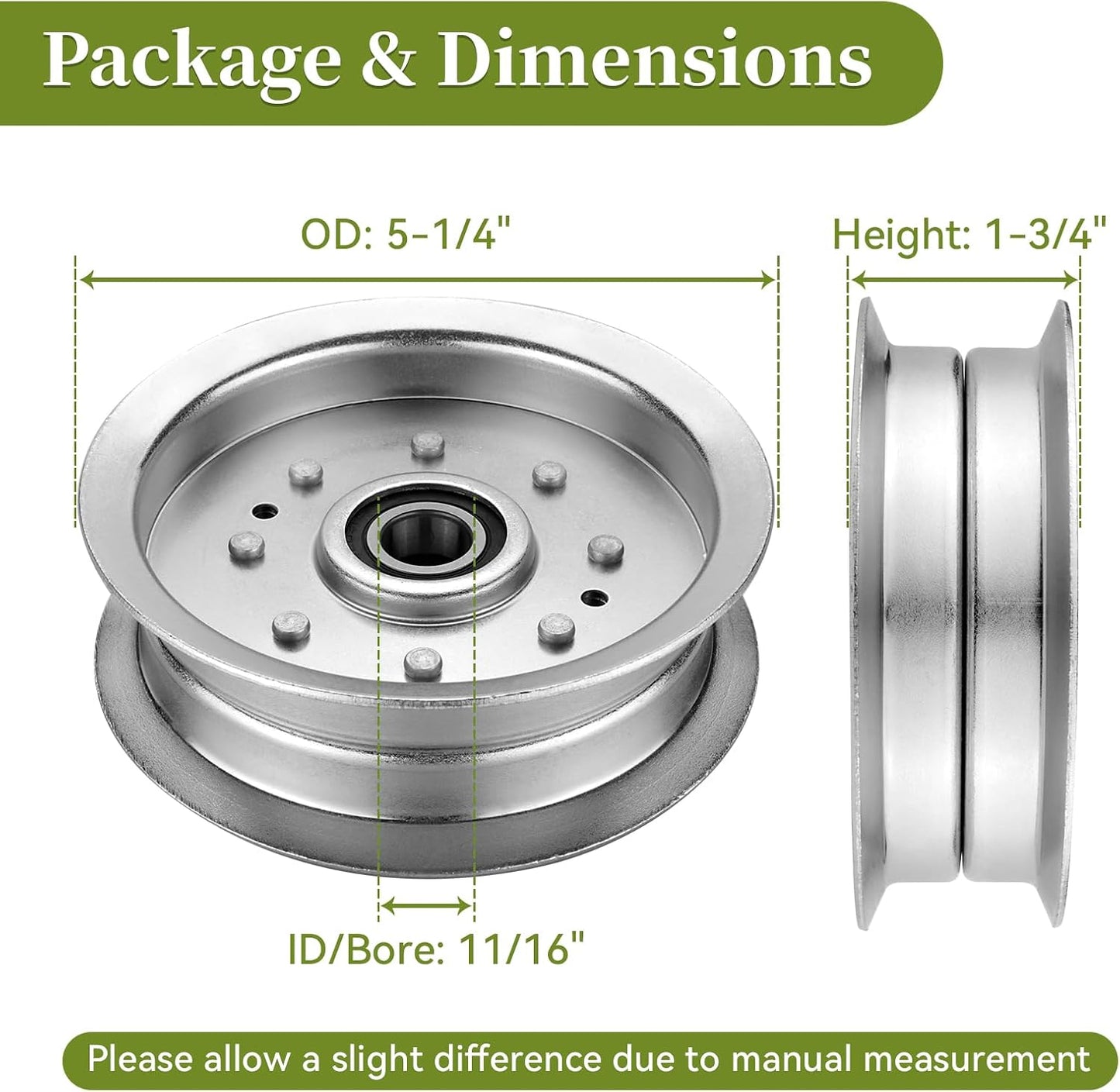 Polea tensora plana comp John Dee L120 L110 D125 MTD 247