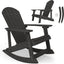 Silla mecedora Adirondack madera real exterior e interior