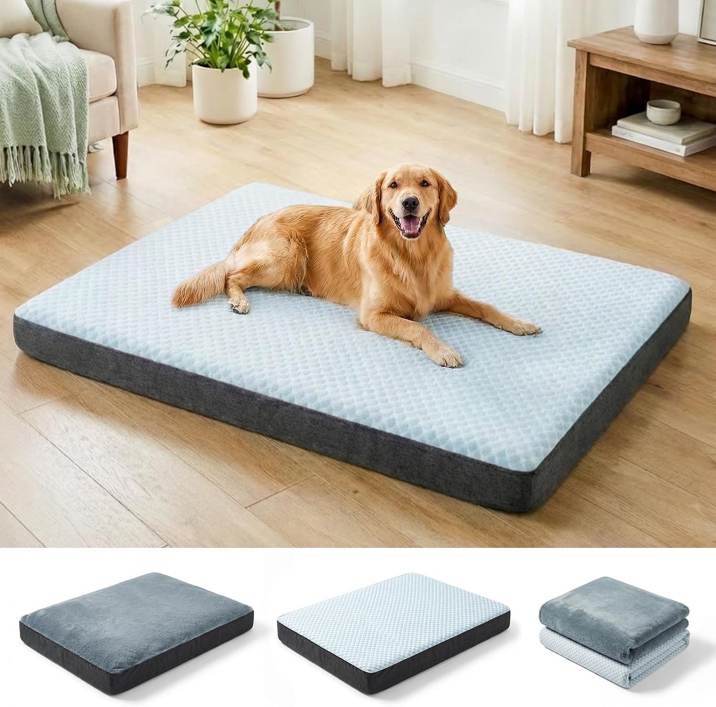 Cama perro tapete refrescante 41x27pulg doble superficie