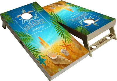 Set tablas Cornhole Pro Abedul 3/4 sin rebote patas gruesas