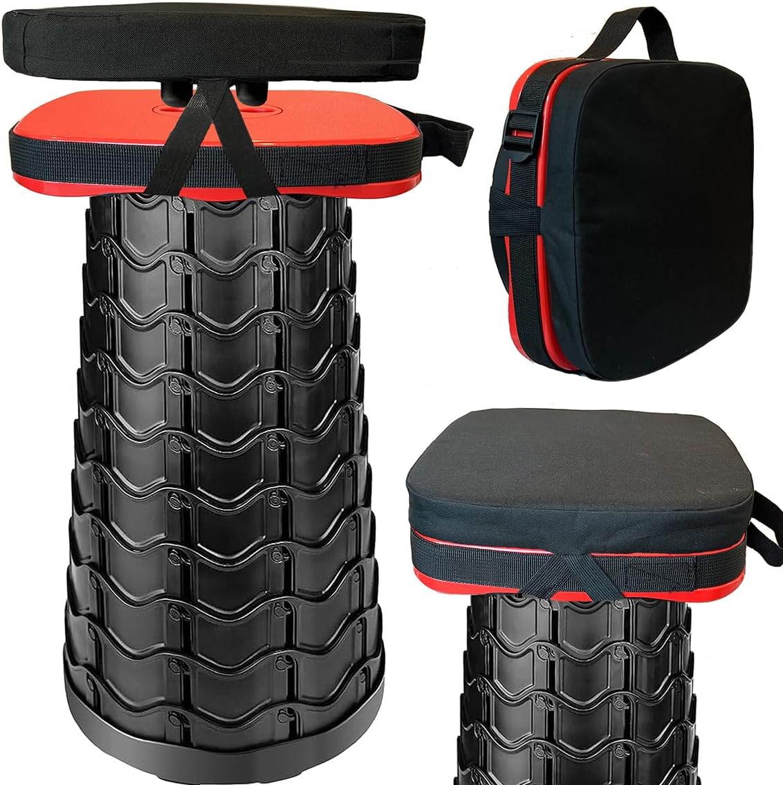 Set Taburetes Plegables Cuadrados 550lb