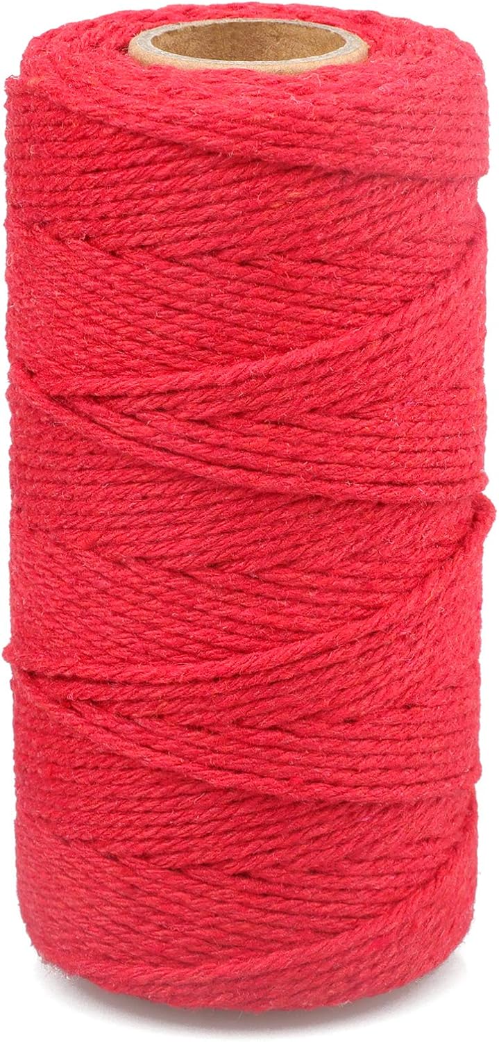Cuerda roja 328ft 2mm para manualidades San Valentín